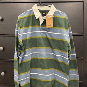 New with tags, Vans, Size Medium, Men's Collared Rugby Shirt